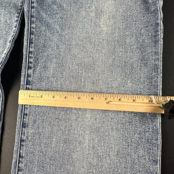 Evereve Jean Womens 32x33* The Ever Trouser High Rise Wide Leg Blue Denim Tag 31 - Picture 13 of 16
